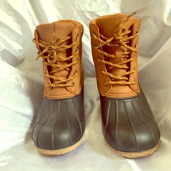 Amaya Faux Leather Duck boots - Picture 1 of 6